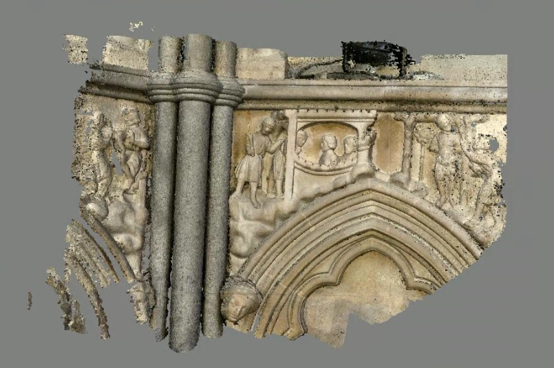 Dense Point cloud of the frieze and surrounding area